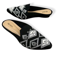 Kenanga Store - Sepatu Flatshoes Rajut Wanita Sandal Selop Safari Moitf W