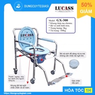 Ghế Bô Vệ Sinh Có Bánh Xe Bô Tròn Có bánh xe có Gác Chân Lucass GX-300 (GX300)(Tiêu chuẩn Mỹ)