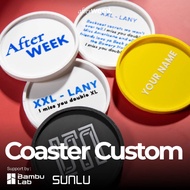 Custom Coaster | Custom Name Coasters Logo/s | 3D Print | Color Coaster Coaster Cup