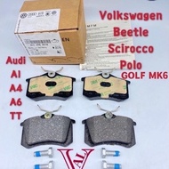 VOLKSWAGEN GOLF MK6 BEETLE SCIROCCO POLO AUDI A1 A4 A6 TT DISC BRAKE PAD REAR ( 8E0 698 451B )