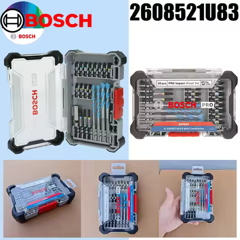 BOSCH 20PCS PRO Impact Mixed Set 2608521U83 EXPERT HEX-9 Multi Construction Drill & Screwdriver Bits