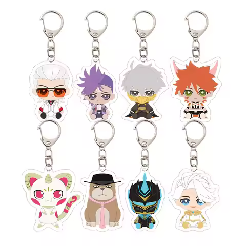 Anime TO BE HERO X 6cm Cute Q Version Character X NICE loli Lucky Cyan Keychain Backpack Pendant Key