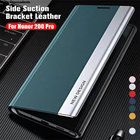 Plating Leather Flip Stand Case for Honor 200 X60 Pro Lite X8B 70 Shockproof Cases for Honor Magic 5