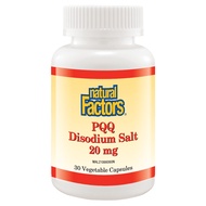 Natural Factors Pyrroloquinoline Quinone Disodium Salt (PQQ) 20mg Veg Cap For Brain Health