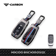V-Carbon Metal Key Cover Smartkey Casing Metal Key Cover Mercedes Benz C200 250 300 W205 / E250 400 