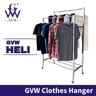 GVW HELI / ROSE Stainless Steel Garment Hanger Garment Rack Clothes Drying Rack Clothes Hanger Rak Penyidai Baju
