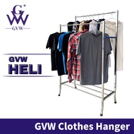 GVW HELI / ROSE Stainless Steel Garment Hanger Garment Rack Clothes Drying Rack Clothes Hanger Rak P