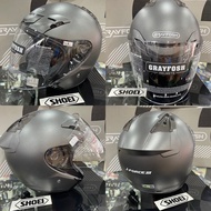 GRAYFOSH SHOEI J-FORCE 3 JF3 HELMET-MATT DARK GRAY (FOC : SHOEI STICKER)