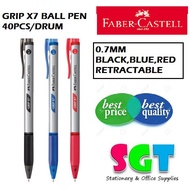 Faber-Castell Grip X7 0.7mm Retractable Ball Pen (1 UNIT)