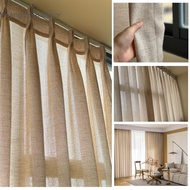 Vintage Beige Pleated Curtains (Main Door), Decorating Living Room, Main Door, Spa Decor, Rustic