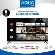 SMART TV ANDROID 50INCH AQUA LE50AQT6700UG 4K UHD GARANSI RESMI Murah