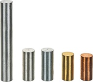 Equal Mass (30g) Cylinders, Set of 5 Metals, Varied Lengths and 0.5" Diameter Aluminum, Copper, Tin,