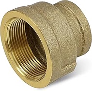 Everflow BRRC1123-NL 1-1/2 x 1-1/4 Inch Lead Free Brass Reducing Coupling with Female National Pipe 
