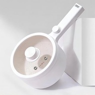Electric Hot Pot Cooking 1.5L Portable Nonstick Pan Ramen Cooker Multi-function Noodle Pot Saucepan