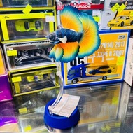 Gashapon Premium Bandai 扭蛋 動物大圖鑑 大圖鑑系列 熱帶魚 鬥魚 打魚 黑魚身藍黃色鰭