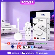 กล่องหนังสือดิจิทัลGoogleTVกล่องสติ๊กซมาร์ท4KWiFi 64+64GB ช่วยเหลือเสียง Google Assistant รองรับ Net