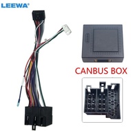 LEEWA Car Audio 16PIN Android Power Cable Adapter With Canbus Box For Lifan X50 X60 Stereo Wiring Ha