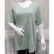 V NECK XXL T-SHIRTS WOMEN'S TOPS XXL T-SHIRTS JUMBO T-SHIRTS PLAIN T-SHIRTS BIGSIZE XXL T-SHIRTS baj