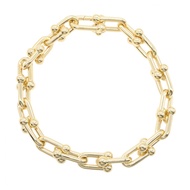 【二手】蒂芙尼 (Tiffany & Co.) 五金中號手鍊，腕圍 18.5 厘米，18K（黃金）五金中號手鍊
