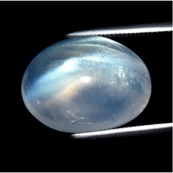 11.54ct 15.3x11.3mm Oval Cab Natural Rainbow White With Luster Moonstone, Africa#TG34