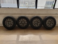 (Set of 4) USED Japan Dunlop AT20 Grandtrek Tyres 195/80R15 With Suzuki Jimny Original Rims Take Off