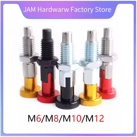 MJ217 M6/M8/M10/M12 Multifunction Spring Stop Indexing Pin Self Locking Reset Type Knob Plunger Inde