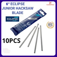 6''/150MM X 10PC /PACK * ECLIPSE * ENGLAND JUNIOR SAW BLADE COPING SAW BLADE / JUNIOR HACKSAW BLADE