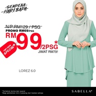 KURUNG MODEN SABELLA IRONLESS Fishtail | Baju Bridesmaid Lorez 6.0 [XS-3XL] RM59.00