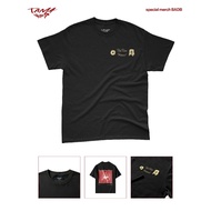 T-shirt Let's Go Lucky Black Short Sleeve - Tama Yuri