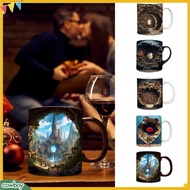cowboy|  Drink Mug Ceramic Book Lover Mug Creative Space Design Bookshelf Mug 350ml Ceramic Coffee Cup for Book Lovers