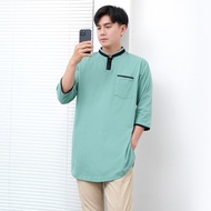 Muslim men's kurta t-shirt - Green Sage