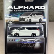 ️Toyota Alphard Custom White Wheel BBS Scale 1:64 Brand Model