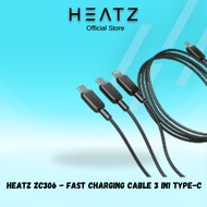 HEATZ ZC306 - Fast Charging Cable 3 In1 Type-c