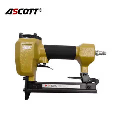 20Ga 7/16inch Air Crown Stapler 1022J Pneumatic Upholstery Nailer Framing Nail Gun with 1000pcs 22mm