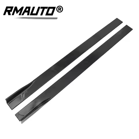 86.6'' 2.2m Black/Carbon Car Side Skirt Extension Lip Splitter Lip For VW Golf MK5 MK6 GTD GTI TDI T