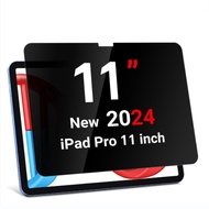 Privacy Screen Protector For iPad Pro 11 2024 A2837 A3006 Horizontal Screen Anti-peeping Shatterproof Film For iPad Pro 11 2024 Model, 5th Generation
