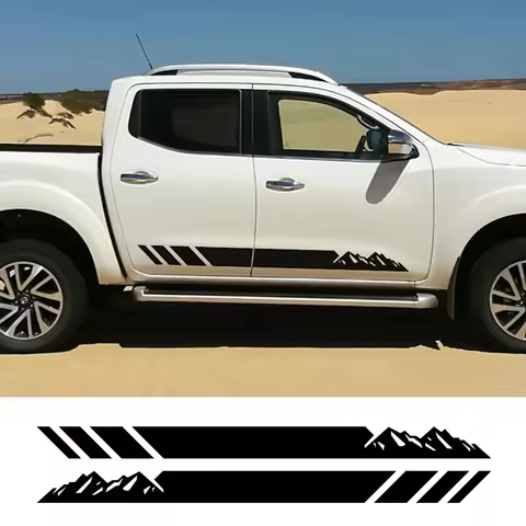 2PCS Car Door Side Stickers For Nissan Navara NP300 D21 D22 D23 D40 Accessories Tuning PIckup OFF RO
