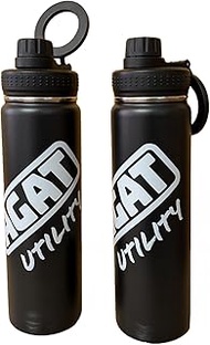 Sports Water Bottle, 21.2 fl oz (630 ml), Includes Smartphone Holder, Straight Mouth