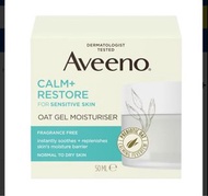 Aveeno Face Calm + Restore Sensitive Skin Oat Gel Moisturiser 50ml