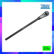3/4" black CR-Mo Black Ratchet Wrench Handle [T&W Hardware]