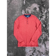 G.H. Bass & Co. Orange Thermal Henley