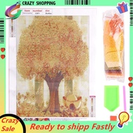 30X40cm Round Full Roud Drill Money Tree Fortune Tree  Painting  Painting Wall Decor