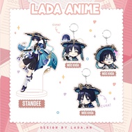 Wanderer Genshin Impact Lada desk standee model keychain lovely chibi anime gift decoration