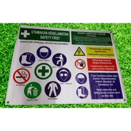 Site Safety Banner 3 feet x 4feet