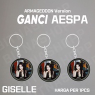 GANTUNGAN AESPA PIN SUPERNOVA 58 MM KEYCHAIN KPOP UNOFFICIAL GISELLE KARINA NINGNING KEYCHAIN