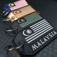 Tactical Flag embroidery keychain