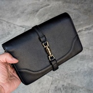 Gucci 大的黑色牛皮WOC