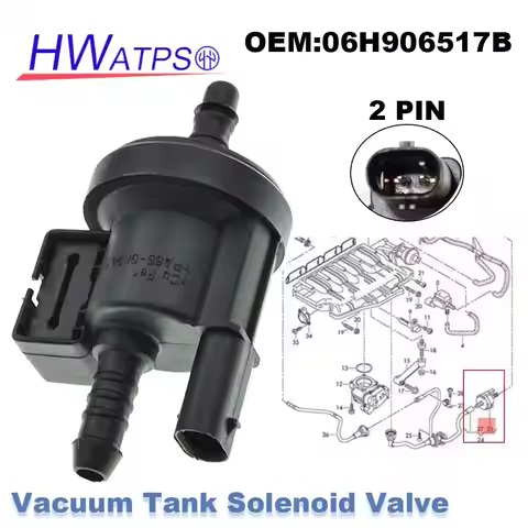 1/5/10 Pcs For Audi A3 A4 TT VW Jetta Golf Passat Skoda Superb Yeti Seat Altea Vacuum Tank Solenoid 