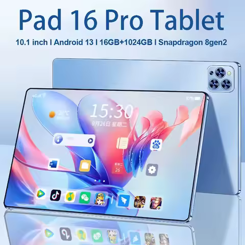 2026 Original Global Version New Pad 16 Pro Tablet 10.1 inch HD 4K Android 15 16GB+1T 10000mAh 5G Du