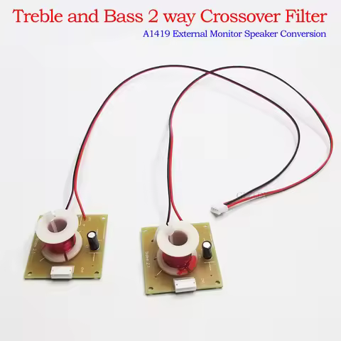 1 pair Audio Speaker Treble Bass Speaker Crossover Divider amplifier for 27" 2K 5K imac A1418 A1419 